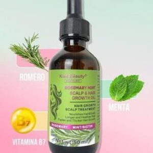 aceite de romero menta y biotina para cabello 50ml repara activa el crecimiento ..natural