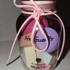 Anguoer Set de Esponjas y Limpiador Facial con Esponja de Maquillaje y Cepillo para Piel Suave