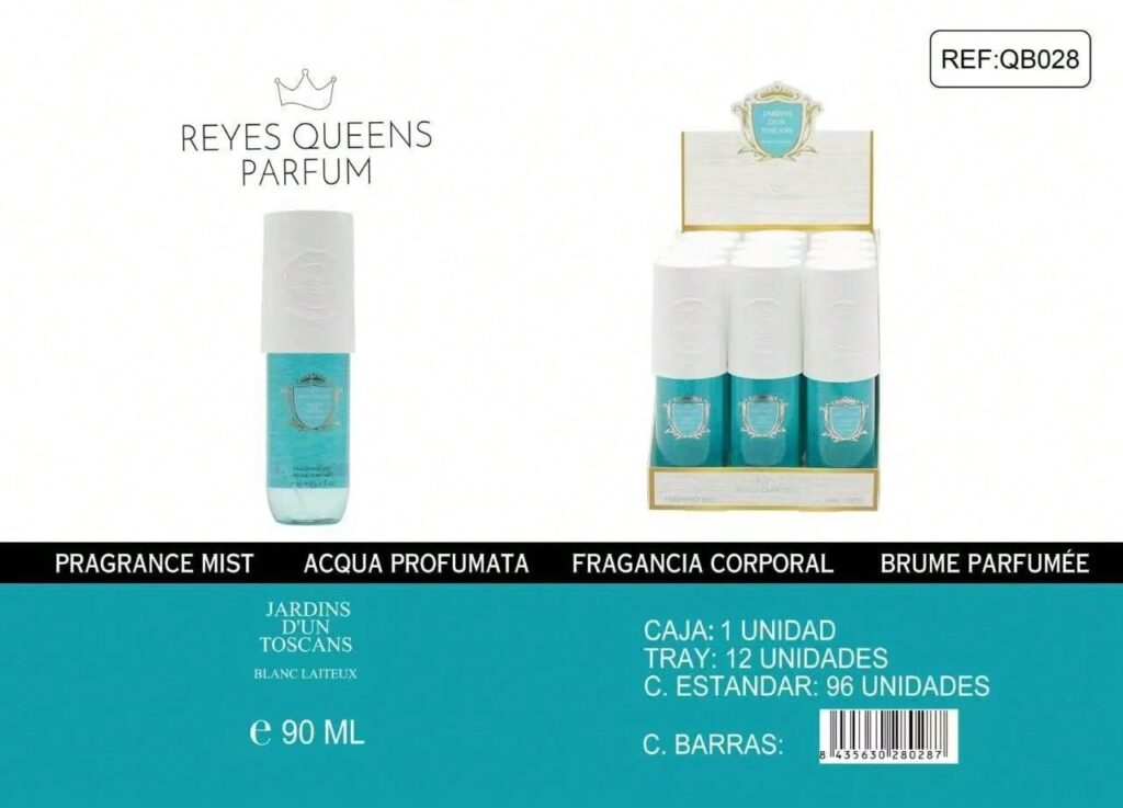 NOMADAS BEAUTY EAU DE PERFUM  PARA MUJER BODY MIST BODY SPLASH BRUMA CORPORAL JARDINS D UN TOSCANA BLANCO LATTE