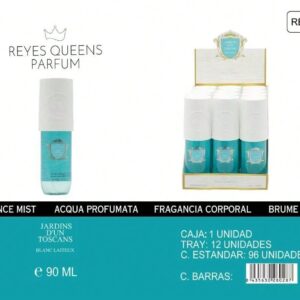 NOMADAS BEAUTY EAU DE PERFUM PARA MUJER BODY MIST BODY SPLASH BRUMA CORPORAL JARDINS D UN TOSCANA BLANCO LATTE