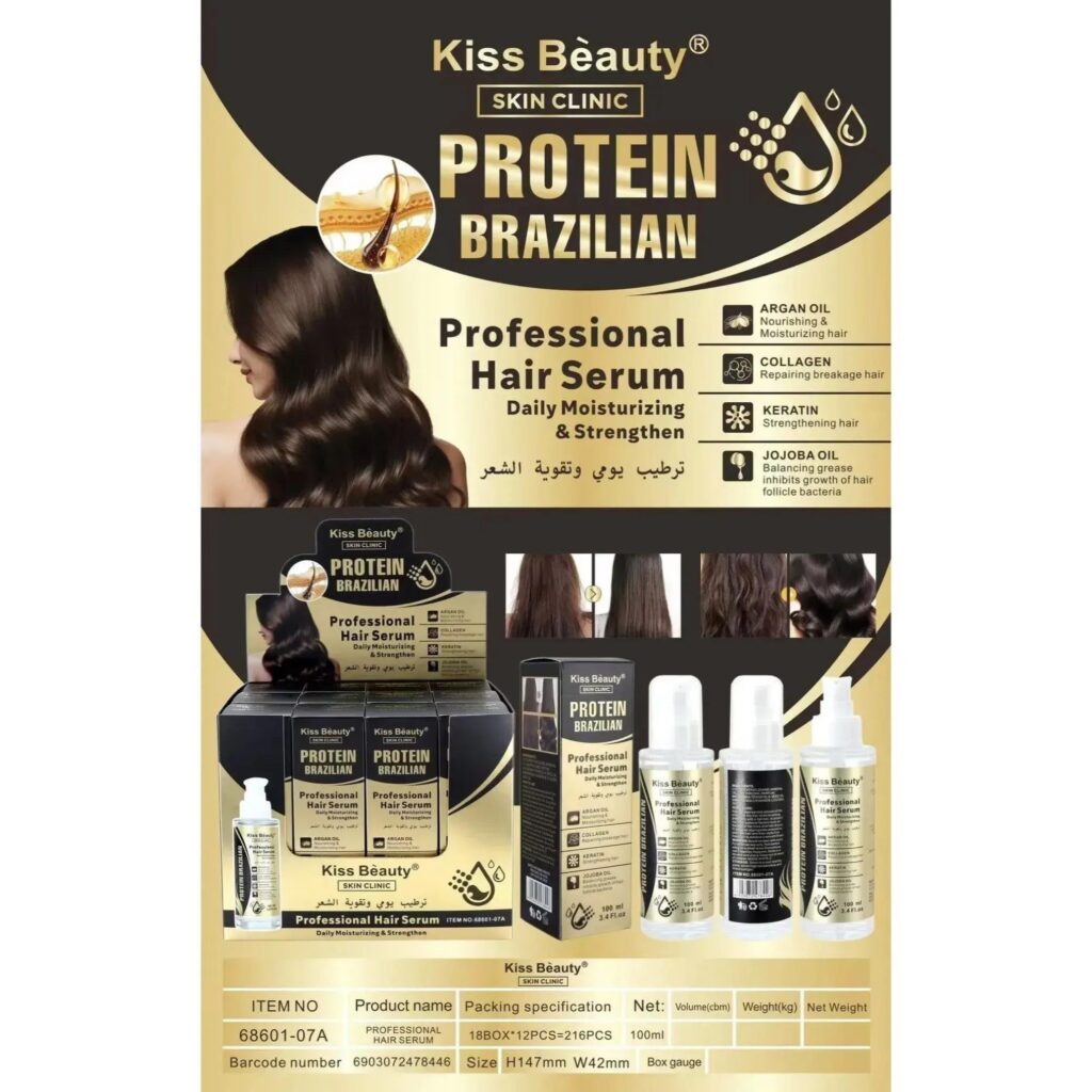 Serum para el cabello con proteína hidrata y brillo