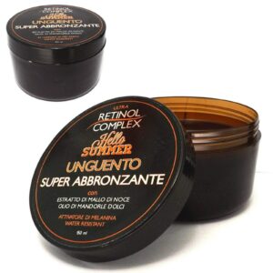 Ultra retinol complex ungüento super bronceante resistente al agua y activa la melamina 150ml