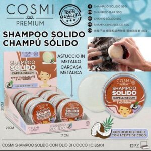 champú sólido coco cosmi